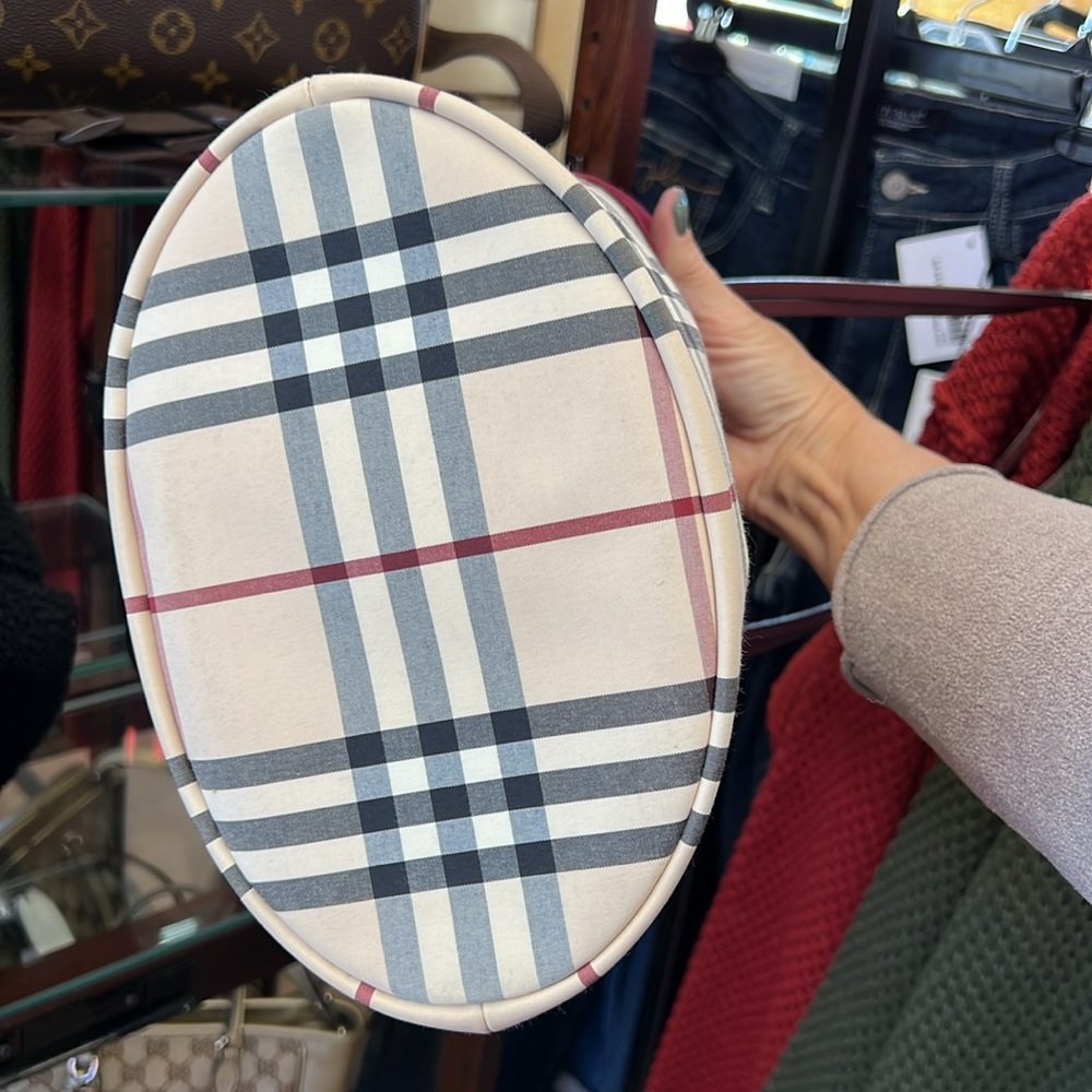 Vintage Burberry Velvet Trim Bag - Picture 2 of 4